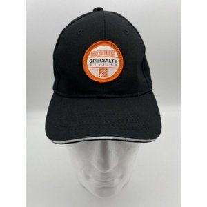 HOME DEPOT Specialty Selling Hat Baseball Ball Cap ADJUSTABLE Adult Black Strap